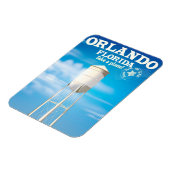 Orlando, Florida Water Tower Reiseausdruck. Magnet (Linke Seite)