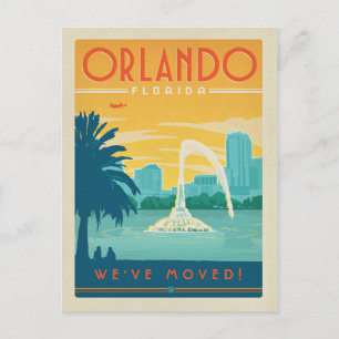 Orlando, Florida   Wir haben uns bewegt Einladungspostkarte