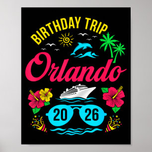 Orlando Geburtstagsreise 2026 passende Familie Poster