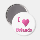 Orlando — Heiß rosa Magnet (Vorderseite/Rückseite)