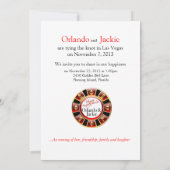Orlando & Jackie Las Vegas Empfang Einladung (Rückseite)