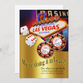 Orlando & Jackie Las Vegas Empfang Einladung (Vorne/Hinten)