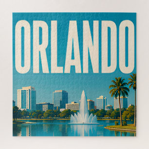 Orlando Lake Eola und Skyline der Innenstadt Puzzle