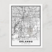 Orlando Map Postkarte (Vorderseite)