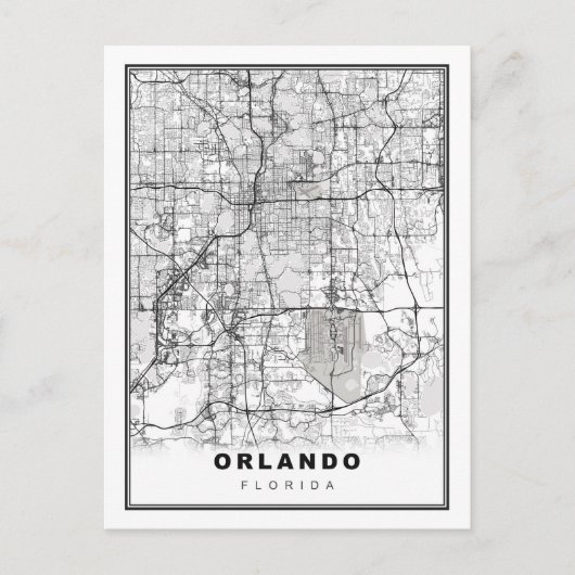 Orlando Map Postkarte (Vorderseite)