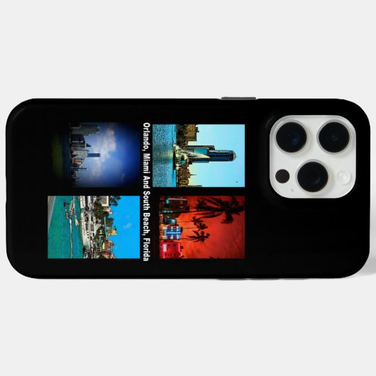 Orlando, Miami, South Beach Collage Case-Mate iPhone Hülle (Rückseite (Horizontal))