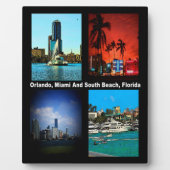 Orlando, Miami, South Beach Collage Fotoplatte (Vorderseite)