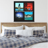 Orlando, Miami, South Beach Collage Leinwanddruck (Insitu (Schlafzimmer))