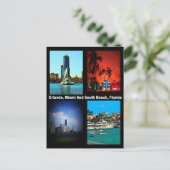 Orlando, Miami, South Beach Collage Postkarte (Stehend Vorderseite)