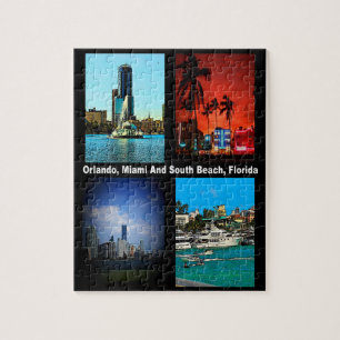 Orlando, Miami, South Beach Collage Puzzle