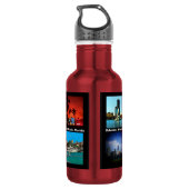 Orlando, Miami, South Beach Collage Trinkflasche (Rückseite)