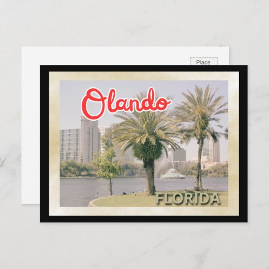 Orlando Palm Tree Postkarte (Vorne/Hinten)