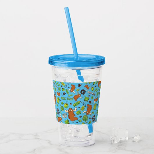 Orlando Pattern Acryltrinkbecher (Vorderseite Ice)
