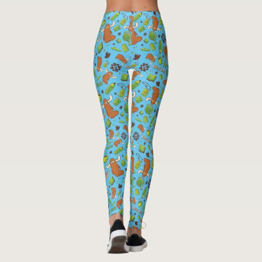 Orlando Pattern Erwachsene Leggings (Rückseite)