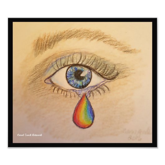 Orlando Pride Teardrop Fotodruck (Vorne)