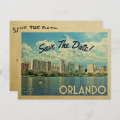 Orlando Save the Date Florida Ankündigungspostkarte (Vorne/Hinten)
