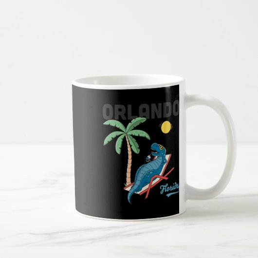 Orlando-Shirts Kinder Florida Dinosaurier T-Rex Fa Kaffeetasse (Rechts)