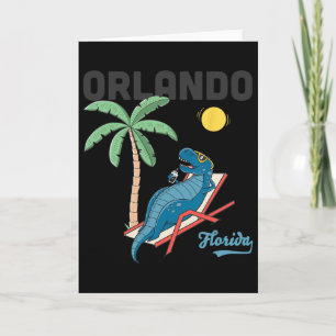 Orlando-Shirts Kinder Florida Dinosaurier T-Rex Fa Karte