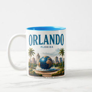 Orlando Sunshine-Abenteuer Zweifarbige Tasse