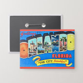 Orlando Vintag Greeting Button (Vorderseite/Rückseite)