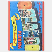 Orlando Vintag Greeting Magnet (Vorderseite)