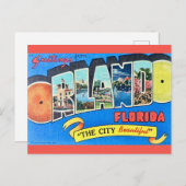 Orlando Vintag Gruß Postkarte (Vorne/Hinten)