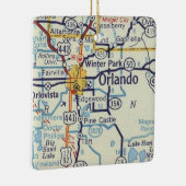 Orlando Vintag Map Keramikornament (Rechts)