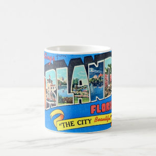 Orlando Vintage Gruß Postkarten Tasse