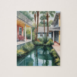 Orlando Vintage Vibes Abstrakte Florida Reise Puzzle