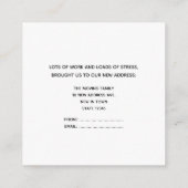 orlando Wir haben eine neue Adresskarte verschoben Begleitkarte (Rückseite)