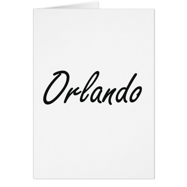 Orlandokünstlerischer Namensentwurf (Vorne)