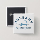 Orleans-Cape Cod Button (Vorne & Hinten)