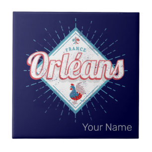 Orleans Loiret Frankreich Retro Hahn Vintage Fliese