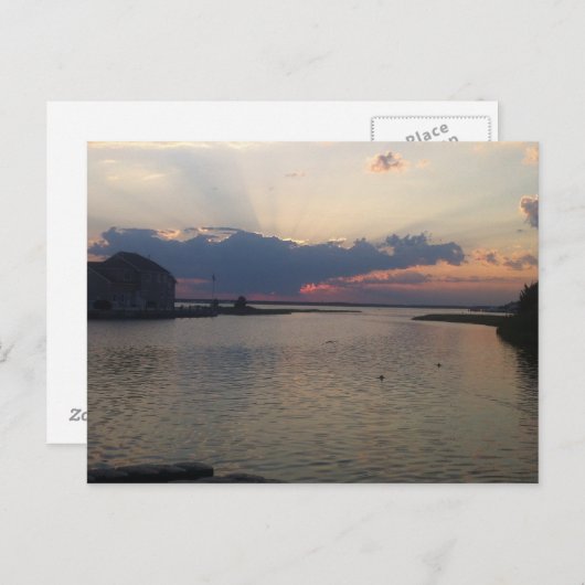 Orltey Beach Bayfront Postkarte (Vorne/Hinten)