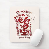 Ormhäxan Snake Hexe Rune Mousepad (Mit Mouse)