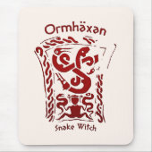 Ormhäxan Snake Hexe Rune Mousepad (Vorne)