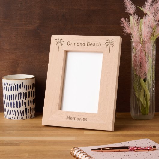 Ormond Beach Florida Laser Engraved frame Geätzte Rahmen (Links)