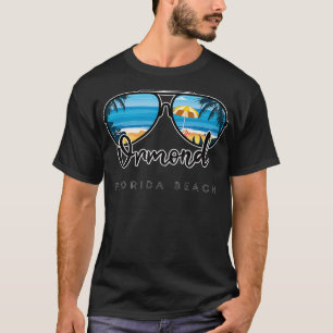 Ormond Beach Florida Palm Tree Sonnenbrille Souven T-Shirt