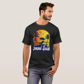 Ormond Beach Florida Sunset Beach Retro T-Shirt (Vorne ganz)