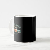 Ormond Beach Florida Vintage-Surfen  Kaffeetasse (Vorderseite Links)