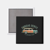 Ormond Beach Florida Vintage-Surfen Magnet (Vorderseite/Rückseite)