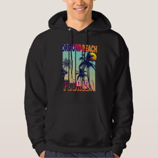 Ormond Beach Retro Vintage Stil Palme Hoodie