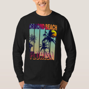 Ormond Beach Retro Vintage Stil Palme T-Shirt
