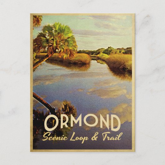 Ormond Scenic Loop Postkarte (Vorderseite)