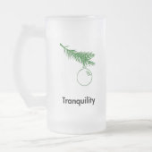 Ornamenstille Mattglas Bierglas (Links)