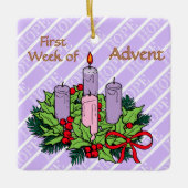 Ornament #1 of 4: 1st Week of Advent (HOPE) (Vorderseite)