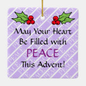 Ornament #2 of 4: 2nd Week of Advent (PEACE) (Rückseite)