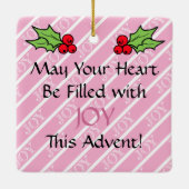 Ornament #3 of 4: 3rd Week of Advent (JOY) (Rückseite)