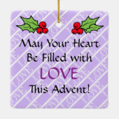 Ornament #4 of 4: 4th Week of Advent (LOVE) (Rückseite)