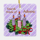 Ornament #4 of 4: 4th Week of Advent (LOVE) (Vorderseite)